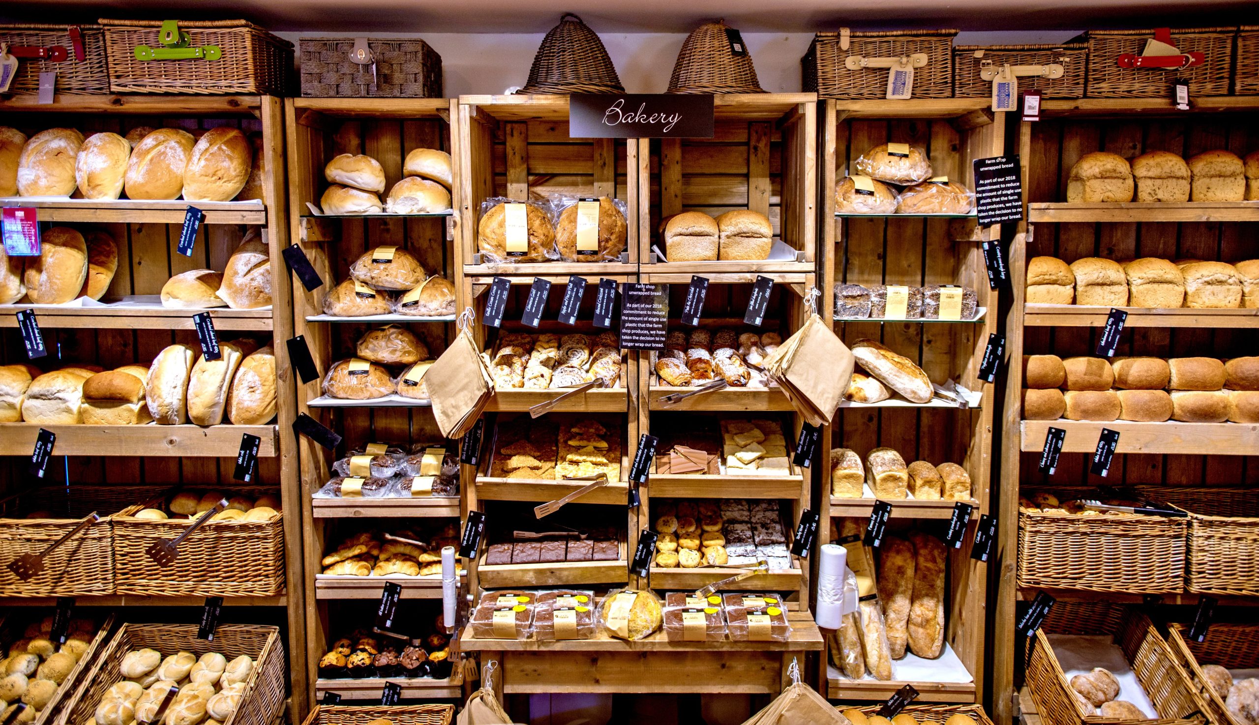 La panadería en Chatsworth Farm Shop